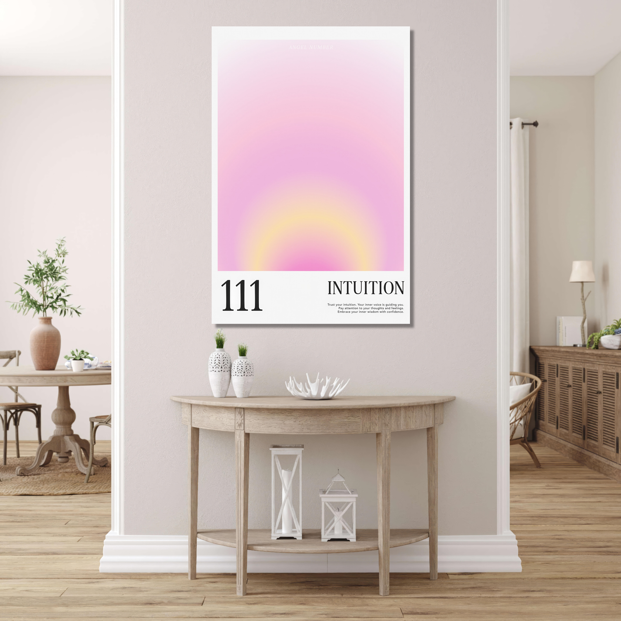 Angel Number: Intuition Metal Wall Art - Wallfix