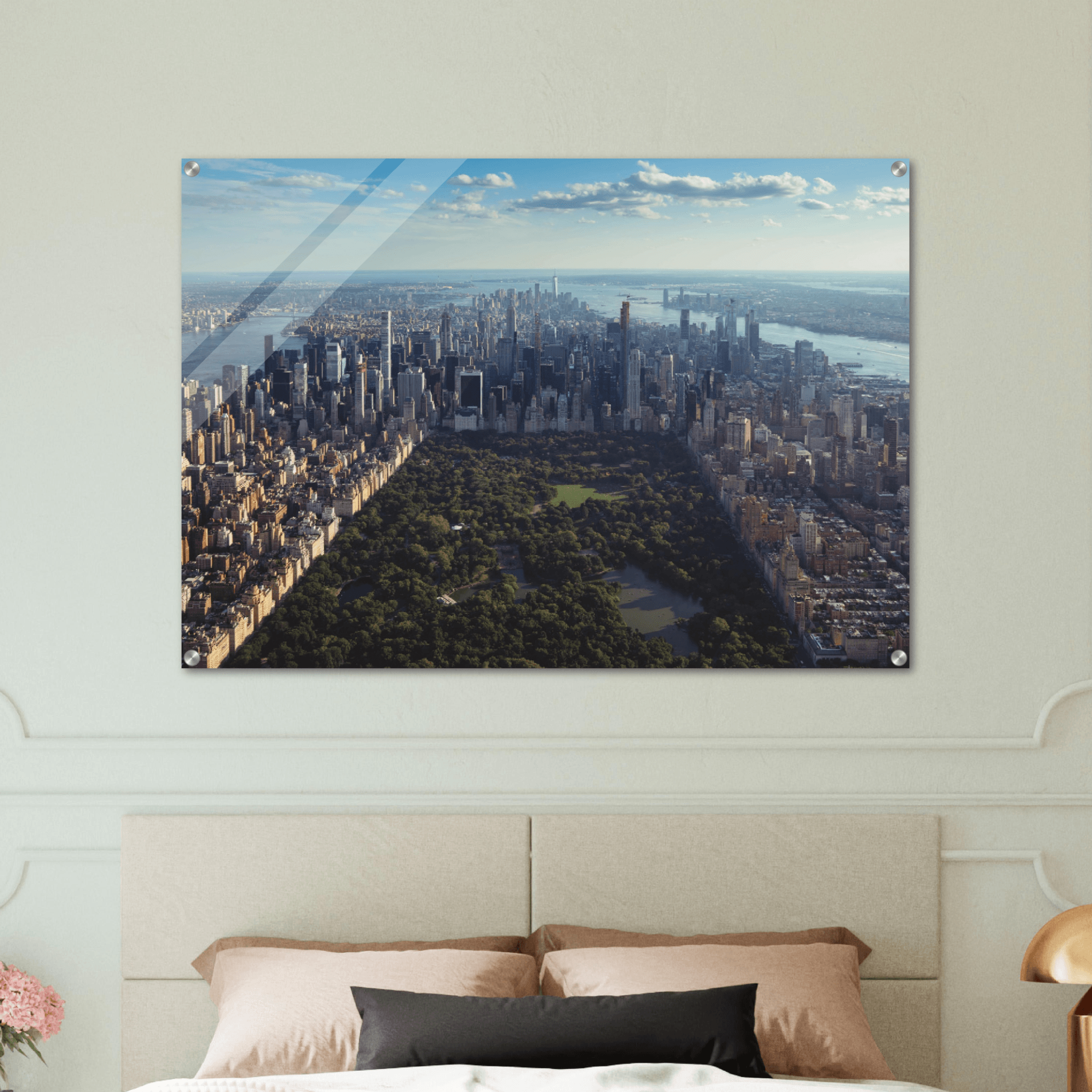 New York: Aerial View Central Park Acrylic Glass Wall Art - Wallfix