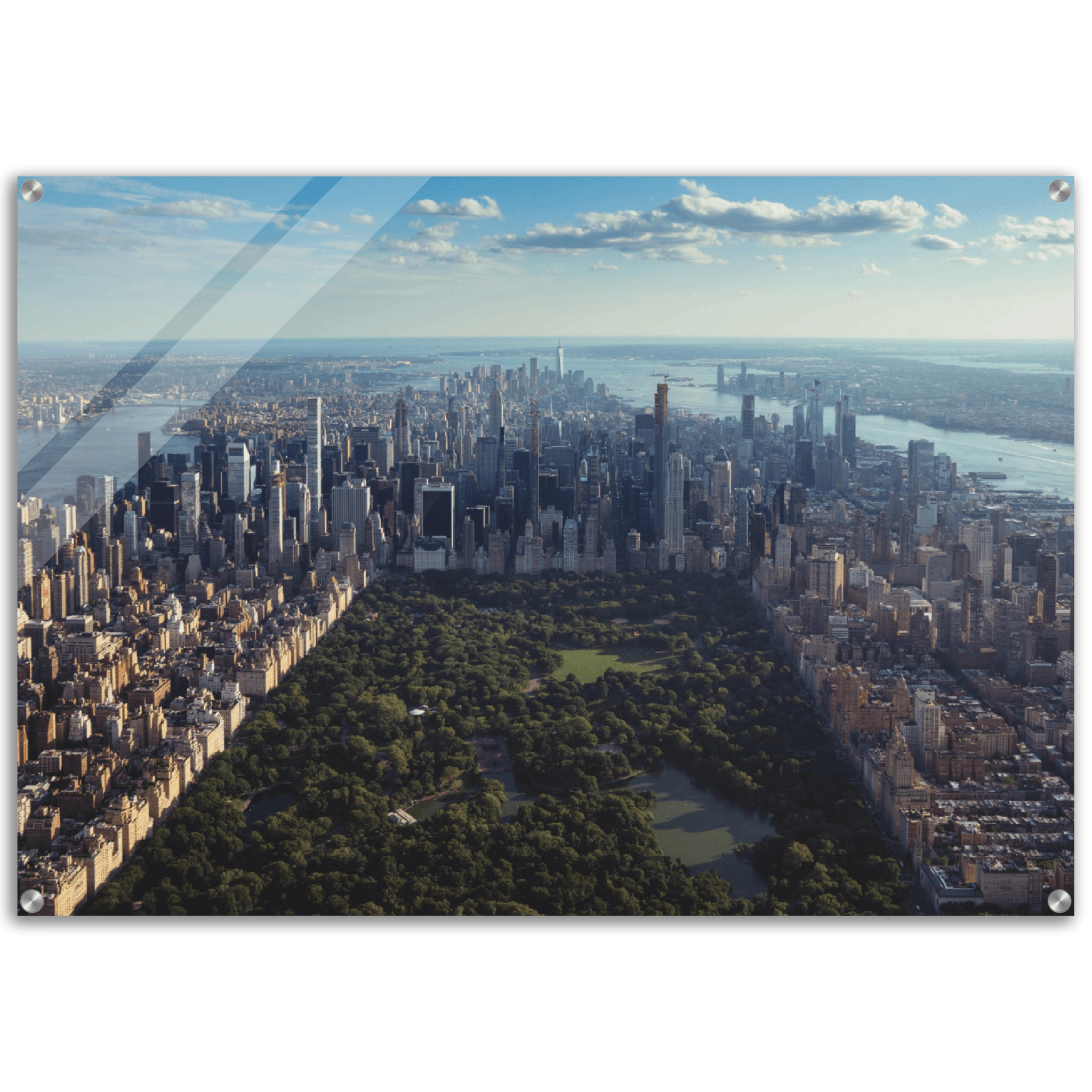 New York: Aerial View Central Park Acrylic Glass Wall Art - Wallfix
