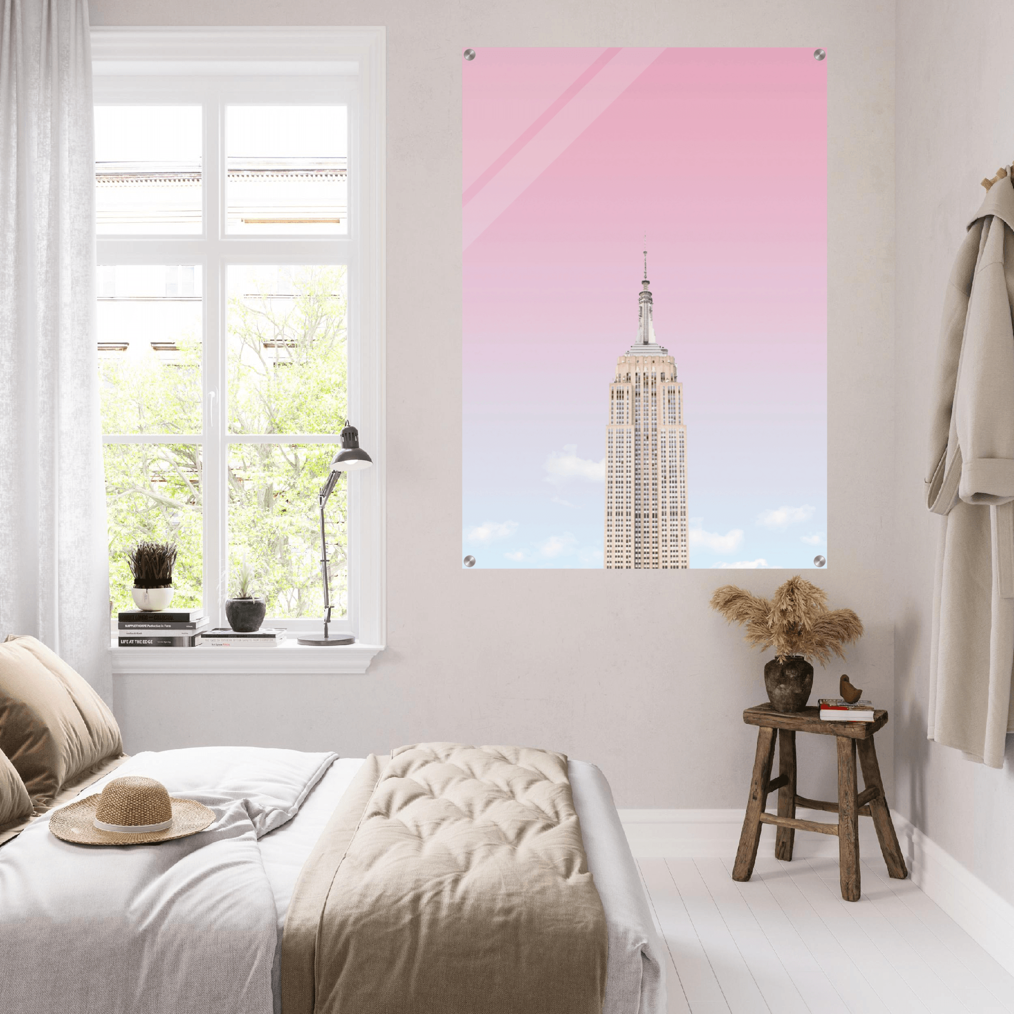 New York: Empire State Building Acrylic Glass Wall Art - Wallfix