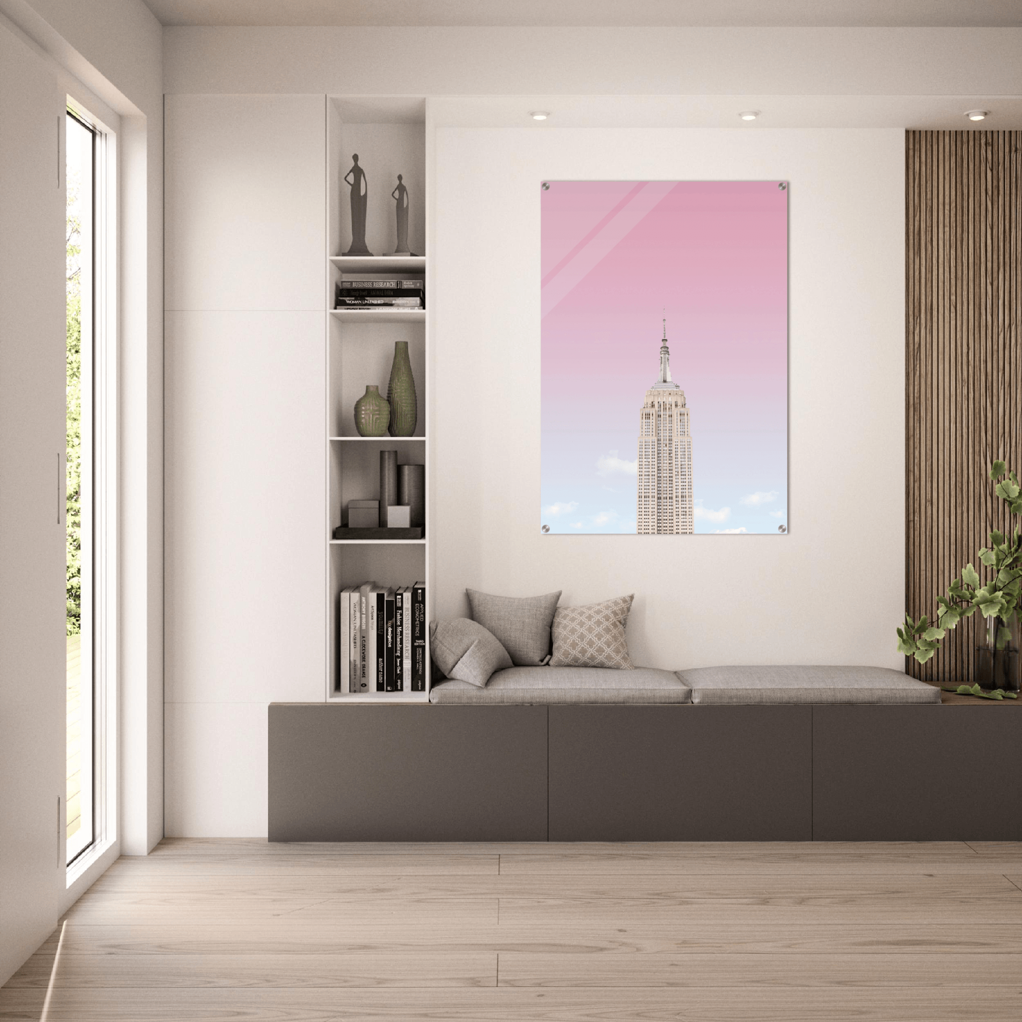 New York: Empire State Building Acrylic Glass Wall Art - Wallfix