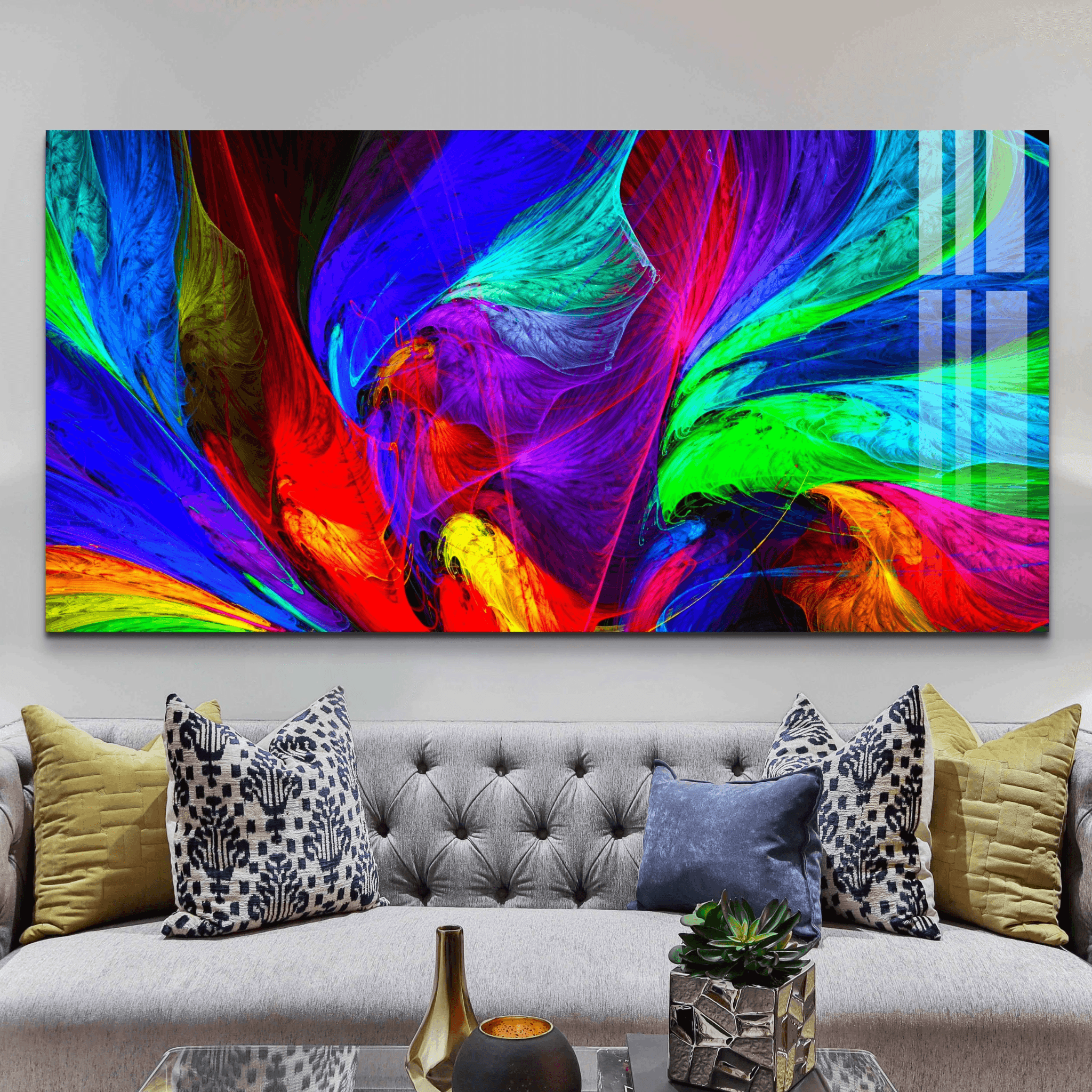 Panoramic: Energy Explosion Acrylic Glass Wall Art - Wallfix
