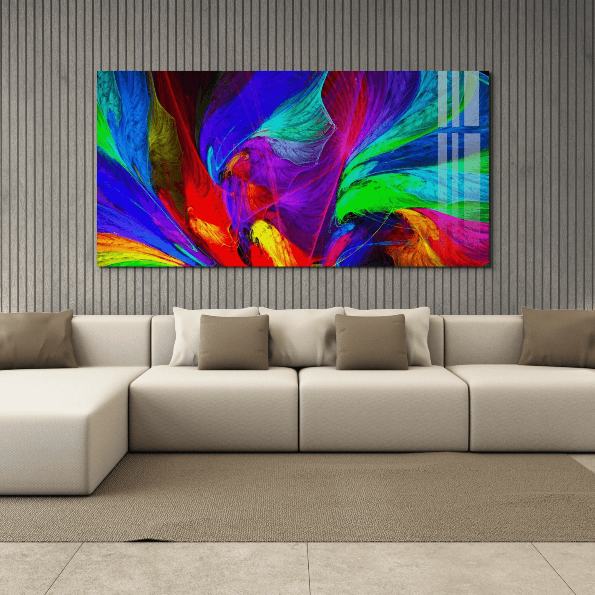 Panoramic: Energy Explosion Acrylic Glass Wall Art - Wallfix
