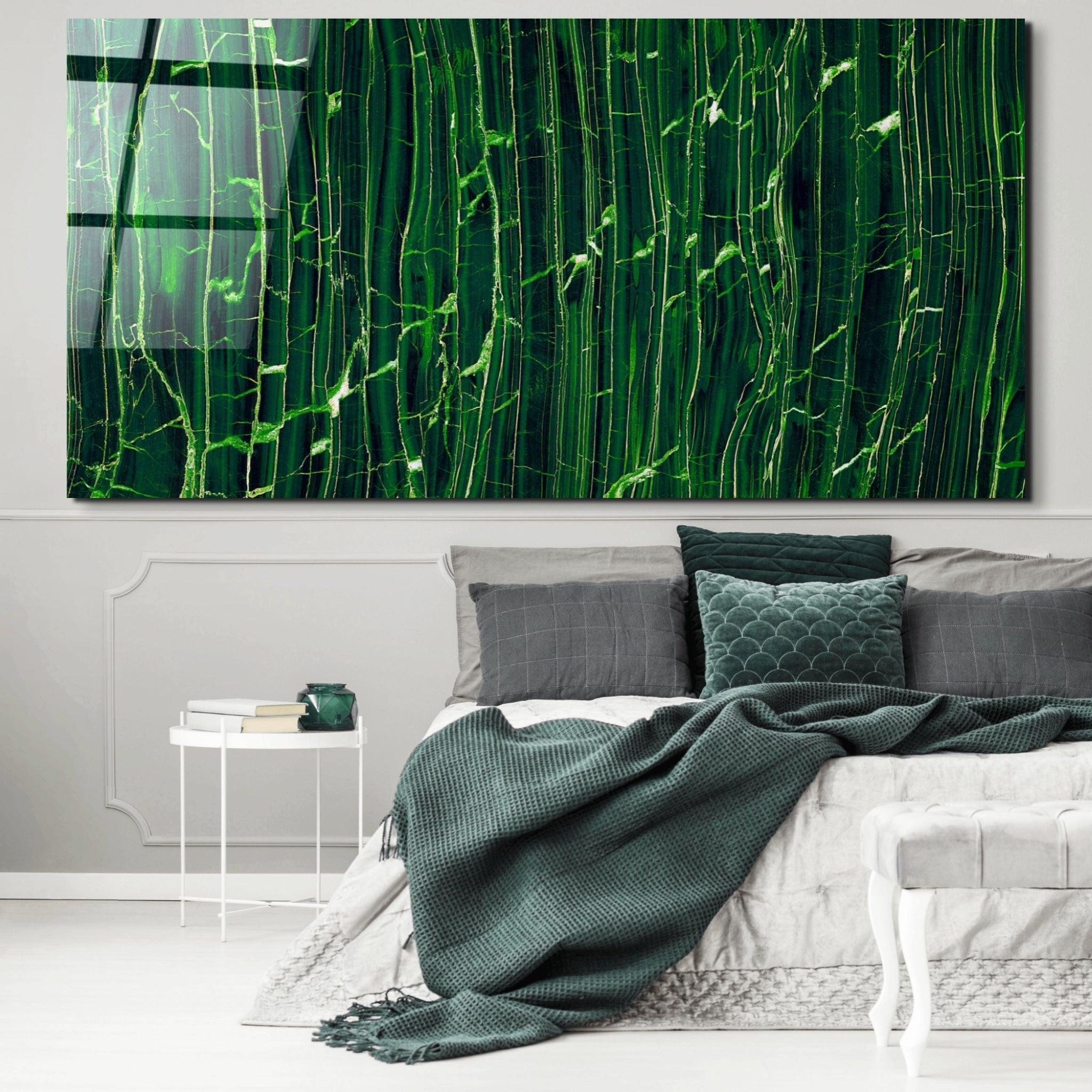 Panoramic: Forest Marble Tiles Acrylic Glass Wall Art - Wallfix