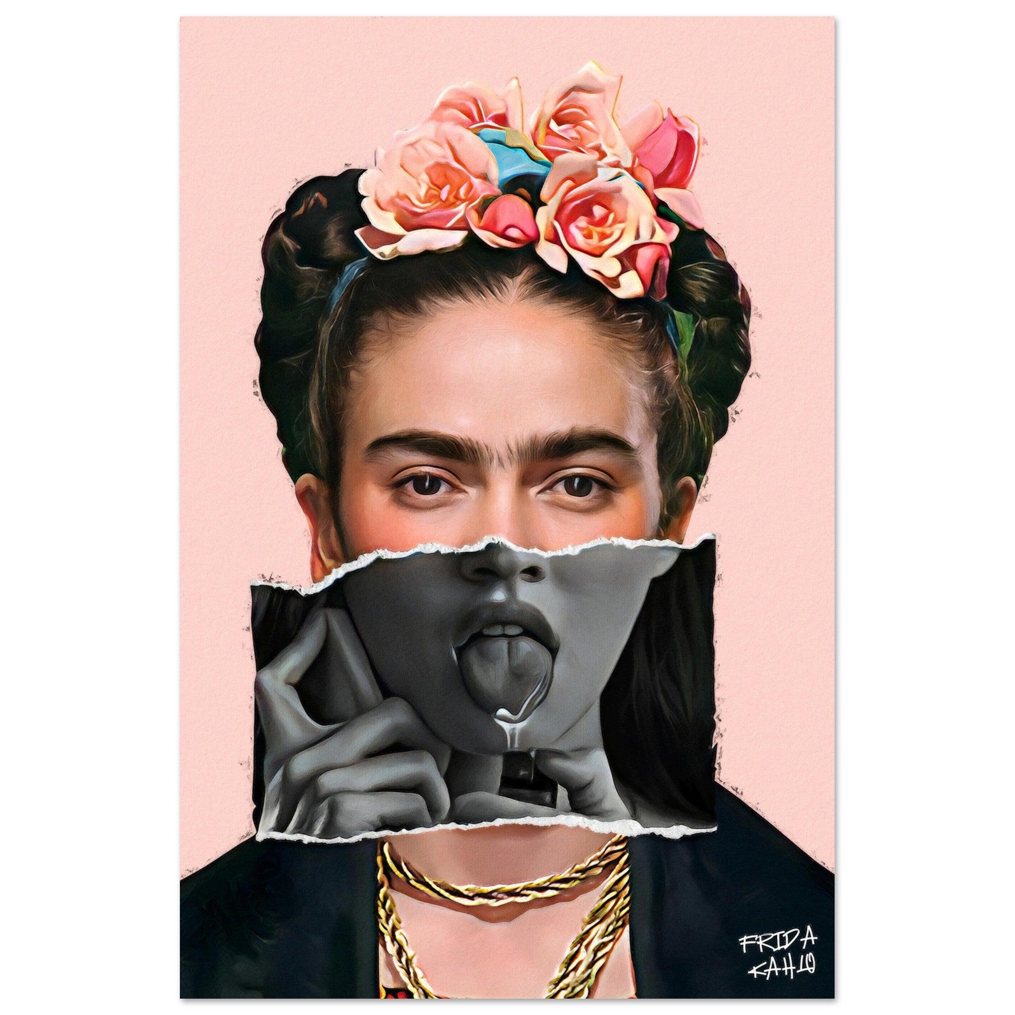Pop Culture: Frida Kahlo Metal Wall Art - Wallfix