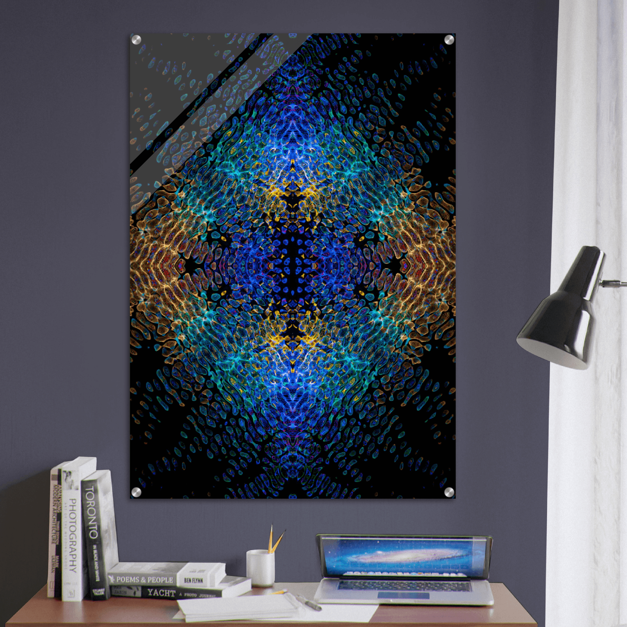 Radiant Display: Dynamic Light Acrylic Glass Wall Art - Wallfix