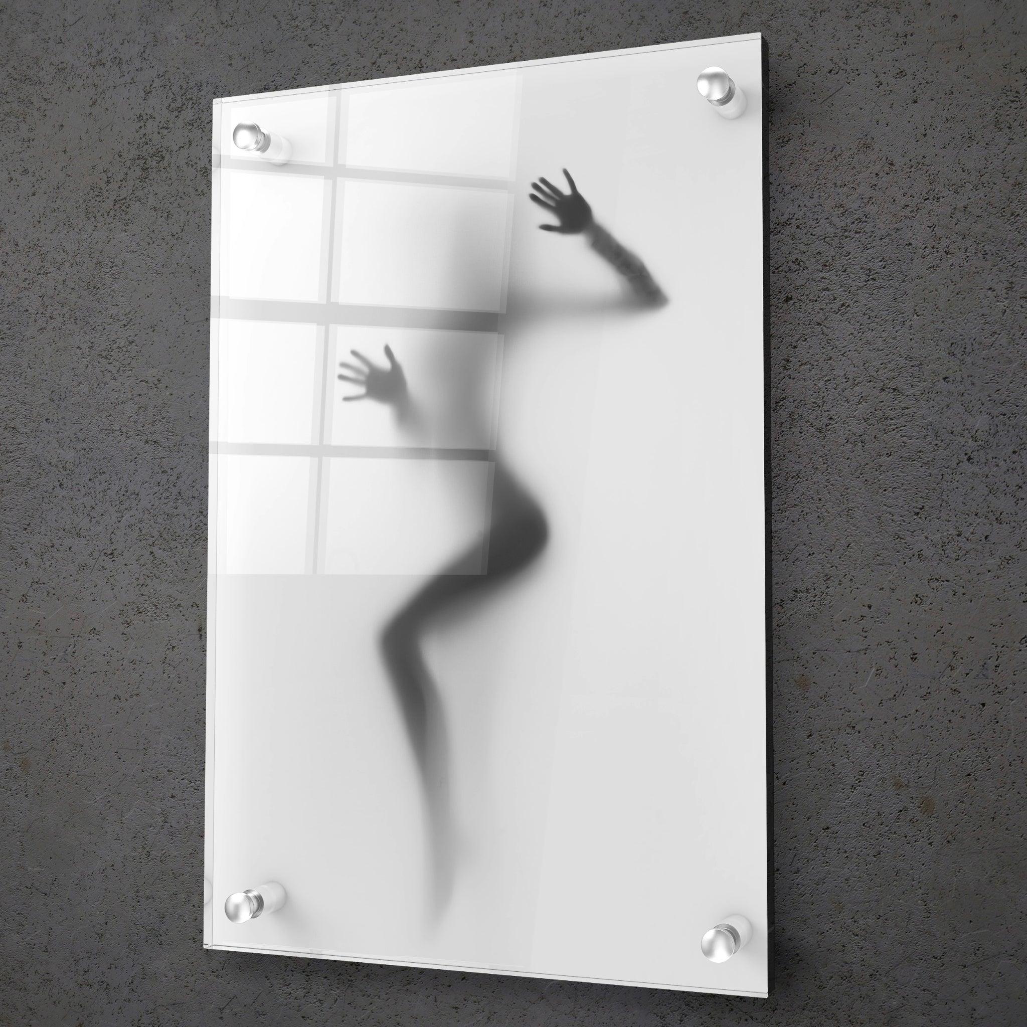 Sensual Reflection: Woman Shape Silhouette Acrylic Glass Wall Art - Wallfix