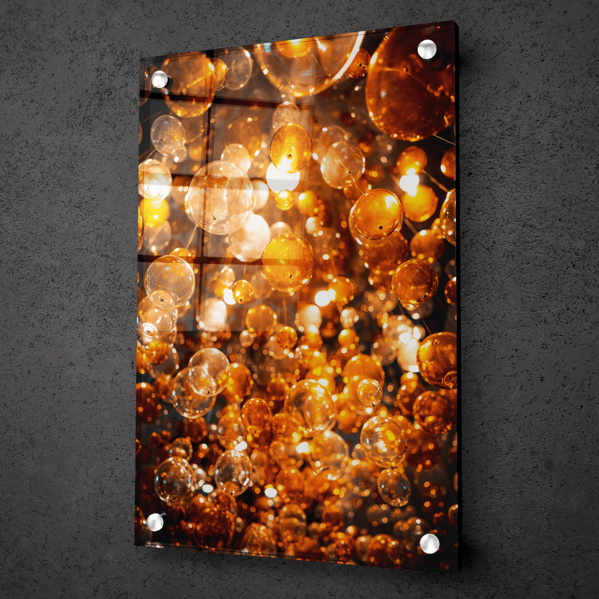 Sparkle & Shine: Stunning Chandelier Acrylic Glass Wall Art - Wallfix