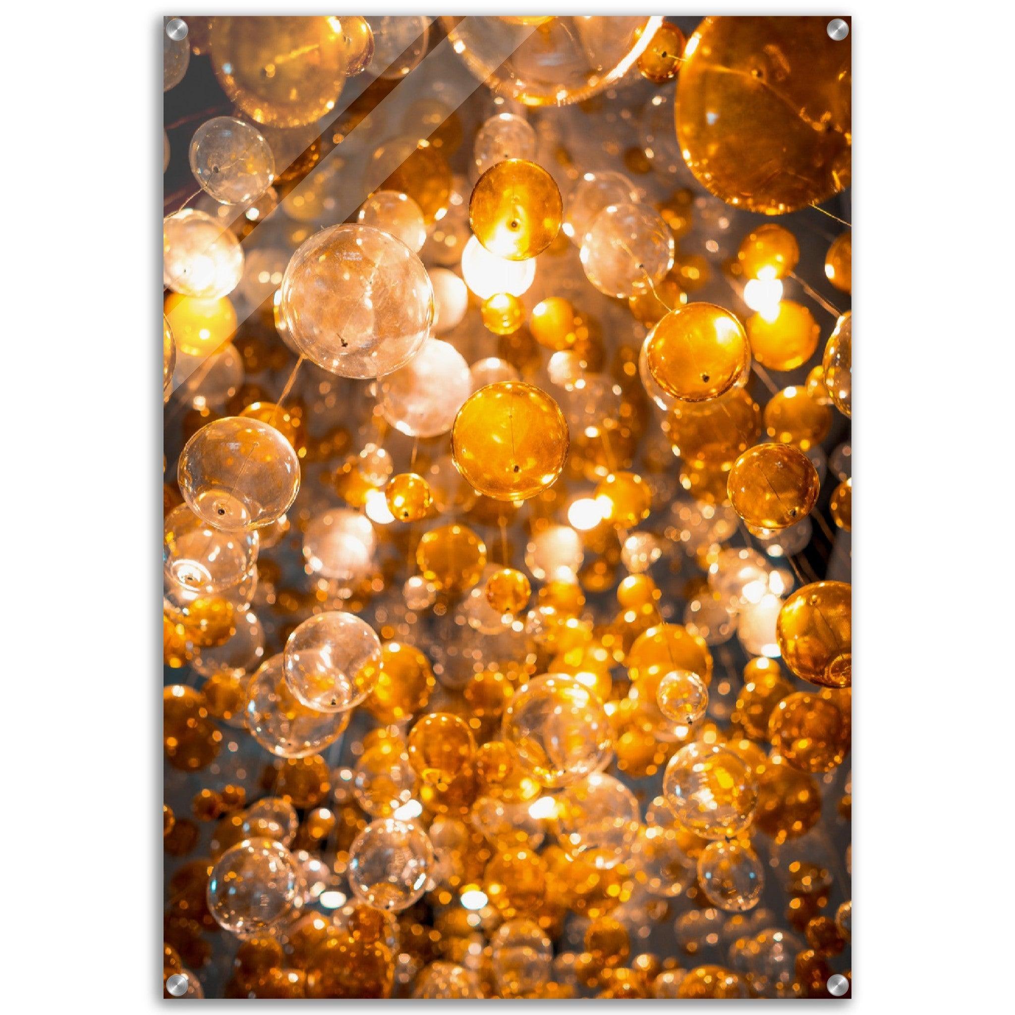Sparkle & Shine: Stunning Chandelier Acrylic Glass Wall Art - Wallfix