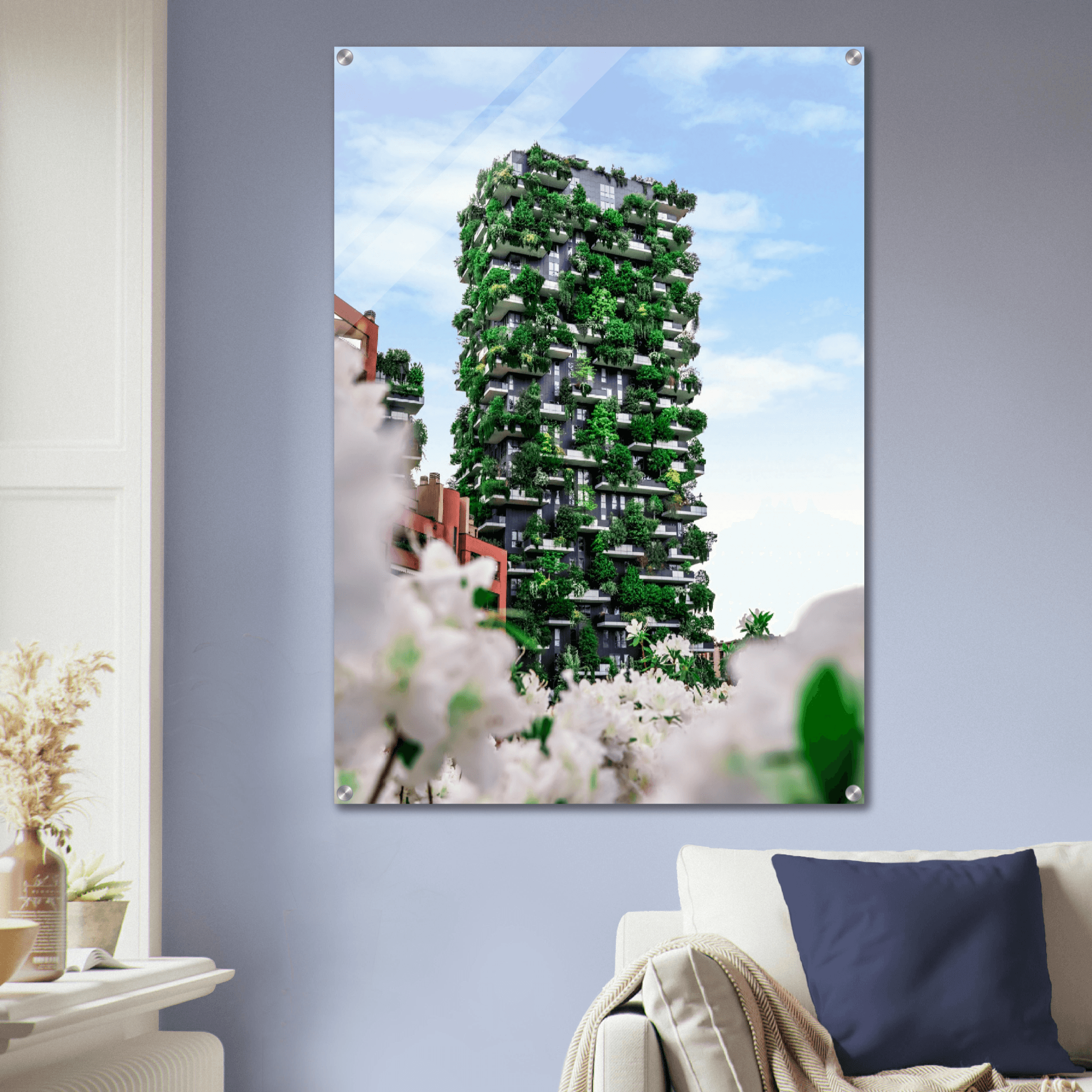 Vertical Forest: Bosco Verticale Acrylic Glass Wall Art - Wallfix