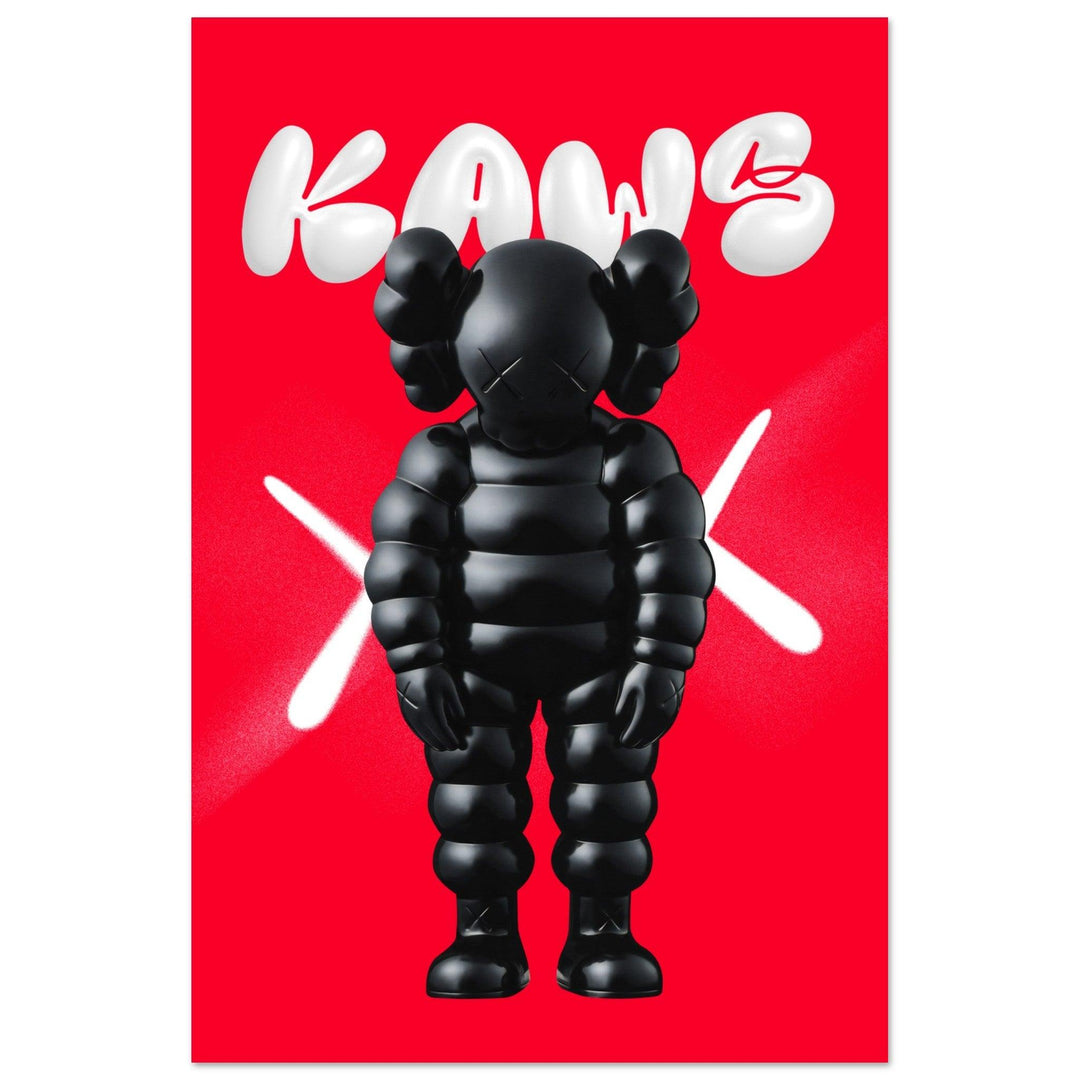 Pop Art: Kaw-Artwork Chum Figure Black Metal Wall Art - Wallfix